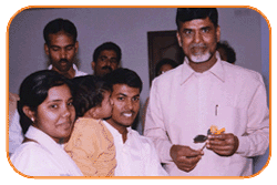 Mr N Bitra & Mrs N.P.Bitra & Bill Bitra with Ex. Chief Minister Of Andhra Pradesh, January 1st' 2003, On the occasion of New Year Greeting Wishes
Mr N Bitra & Mrs N.P.Bitra & Bill Bitra with Ex. Chief Minister Of Andhra Pradesh, January 1st' 2003, On the occasion of New Year Greeting Wishes