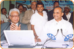 Mr. BITRA, M.D, BITRA NET PVT LTD., with Hon'ble. Chief Minister Dr. Y.S. Raja Sekhara Reddy SLBC Website Opening At Jubilee Hall - www.slbc.in Mr. BITRA, M.D, BITRA NET PVT LTD., with Hon'ble. Chief Minister Dr. Y.S. Raja Sekhara Reddy SLBC Website Opening At Jubilee Hall - www.slbc.in